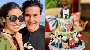 Denada merayakan ulang tahun putrinya shakira dengan tema bts. Kejutan Vino G Bastian Untuk Marsha Timothy Kue Spesial Bertema Bts Untuk Rayakan Ultah Tribunnews Com Mobile