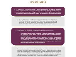 Al aprobarse la ley olimpia se sancionará con 3 a 6 años de prisión y multa de quinientos a mil unidades de medida y actualización, la violencia digital y acciones dolosas en el uso de tecnologías que violen privacidad e. De Que Se Trata La Ley Olimpia
