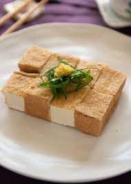 Home Made Atsuage Deep Fried Tofu Recipetin Japan Recipe Deep Fried Tofu Fried Tofu Tofu