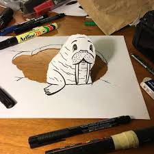 Pada dasarnya arang keras pada pensil ini terbuat dari grift. Seni Itu Sederhana 12 Gambar 3d Di Atas Kertas Ini Buktinya Yukepo Com