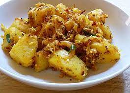 Sri Lankan Dry Potato Curry 500 G Potatoes Boiled Peeled And Cubed A Few Curry Leaves 1 2 Teaspoon Turm Potato Curry Recipes Indian Food Recipes Vegetarian