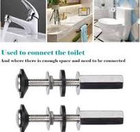 Kit di 2 bulloni in acciaio inox per collegare la cisterna del WC per  includere bulloni, rondelle e viti per serbatoio WC ad alette : Amazon.it:  Fai ...