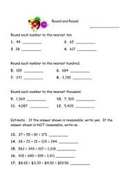 Here S A Set Of Worksheets To Give Students Practice Using Front End Estimation Third Grade Math 3rd Grade Math Teacher Tools