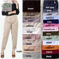 Campuran antara warna primer, sekunder tersier. Jual Baggy Pants Premium Seri Warna 2 Tokobusiti Khaki Xl Kota Surakarta Ibu Siti Tokopedia