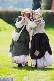 It S 1650 These Hungry Women Displaced By The English Civil War Share A Scrap Of Food War Clothes Civil War Era Historical Costume