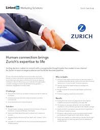 Zurich Insurance Group Case Study Targetting Linkedin Users Linkedin Marketing Linkedin Tips Case Study