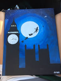 For My Momma S Bday Peterpan Canvas Disney Disney Canvas Art Disney Canvas Paintings Disney Art