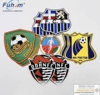 Custom Football Jersey Patches High Density Silicone Heat Transfer Logo  with Tatami Fabric