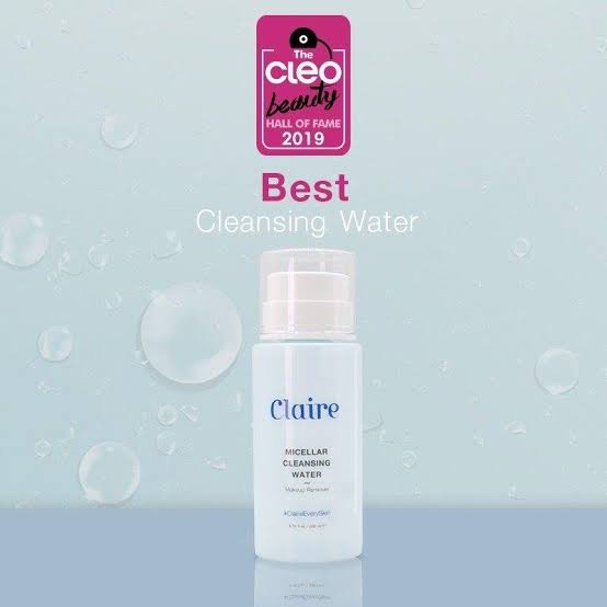 ผลการค้นหารูปภาพสำหรับ Claire Micellar Cleansing Water 150 ml."