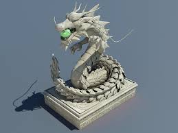 Magic Dragon Statue 3d Model 3ds Max Files Free Download Modeling 42775 On Cadnav Dragon Statue 3d Model Statue