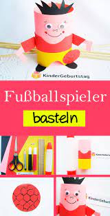 Finden sie jetzt bei buttinette alles, was sie für ihr bastelprojekt benötigen! Fussballer Basteln Anleitung Fur Einen Fussballspieler Aus Papier Diy Kindergeburtstag Deko Geburtstag Basteln Mit Kindern Kindergeburtstag