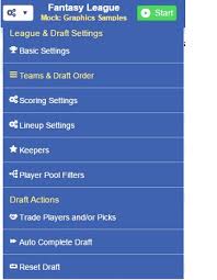 Customize your mock draft settings below. Quick Start Guide Draft Dominator Online