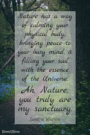 Nature Is My Sanctuary Quotes To Inspire Heal Boom2bloom Com Nature Quotes Healing Quotes Inspirational Quotes