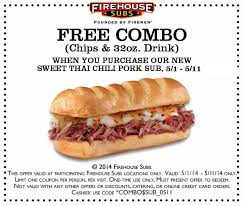 Pinned May 1st Free Chips Drink With Your Chili Pork Sub At Firehouse Subs Coupon Via The Coupons App Firehouse Subs Coupon Apps Printable Coupons