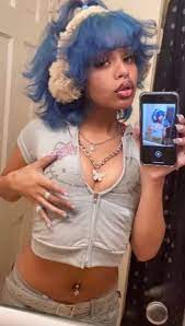 Pin By Hina W On Diff Cyber Y2k Hairstyles Aesthetic Hair Black Girl Natural Hair