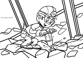 Christmas is celebrated on 25 december. Coloring Page Miners Professions Free Coloring Pages
