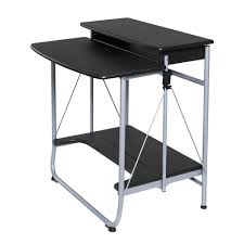 Get the best deals on folding desks. Onespace 28 In Rectangular Black Gray Computer Desk With Adjustable Height Feature 50 1010qa The Home Depot