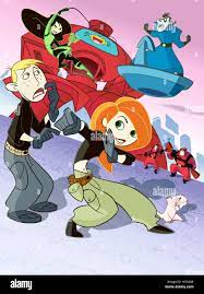 KIM POSSIBLE, Ron Stoppable, Shego, Kim Possible, Dr. Drakken, Rufus,  2002-, © Disney Channel / Courtesy: Everett Collection Stock Photo - Alamy