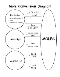 graphic organizer for mole conversion problems enseñanza