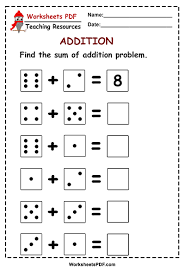 All coloring pages in printable pdf format. Dice Addition Free Printables Worksheets Pdf
