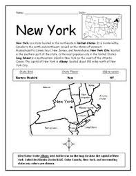 New York Printable Geography Worksheet Interactive Notebook Activity Geography Worksheets Interactive Notebook Activities Compound Words