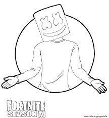 Marshmello Skin From Fortnite Season M Coloring Pages Printable 72 bericht aber fortnite best fortnite.