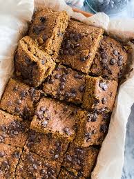 Add dry ingredients to wet ingredients, and stir just until moistened. Chocolate Chip Pumpkin Spice Blondies Winniesbalance