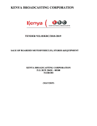 Kenya commercial bank (kcb) is the largest bank in kenya with a total of 213 branches. Fillable Online Tender No 18 Kbc 18 19 Kbc Kenya S Watching Fax Email Print Pdffiller