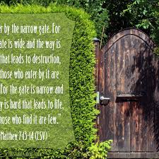 We did not find results for: Narrow Path Bible Verse Matthew 7 13 14