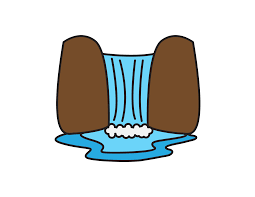 More images for how to draw a waterfall easy step by step » How To Draw A Waterfall Easy Nature Cartoon Doodle For Kids Rainbow Printables