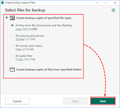 How To Create A Backup Copy Of Files In Kaspersky Security Cloud 20