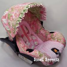 Custom Boutique Infant Pink Green Paisley By Smallsproutsbaby 109 00 Car Seat And Stroller Stroller Cover Custom Boutique