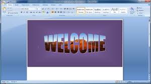 Belajar Microsoft Word 2007 Cara Cepat Membuat Teks Atau Tulisan Bergambar Di Word Youtube