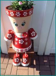 Personnage En Pot De Terre Autre Apprenez Creer Des Personnages Avec Des Pots En Creations De Pots En Argile Les Gens De Pots D Argile Pots De Fleurs Decores