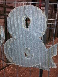 Thin 20 gauge steel letters are cut with a laser, and they rust slower than the thicker letters. Metal Letters And Numbers