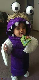 1 1/2 yards of purple shinny fabric. Boo From Monsters Inc Baby Costume
