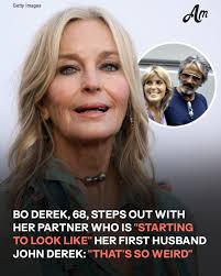 Bo Derek and her now-husband John Corbett's rare outing has fans pointing  out a striking resemblance to her first spouse. 😳