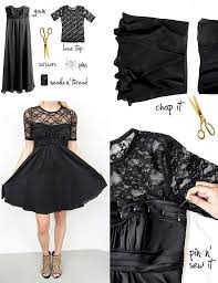 Beautiful Short Black Dress Diy Clothes Diy Clothes Accessories Diy Dress