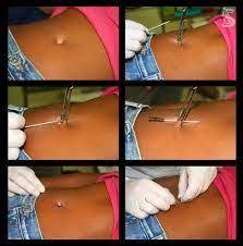 How To Pierce Your Own Belly Button Google Search Belly Button Piercing Belly Piercing Celebrity Health