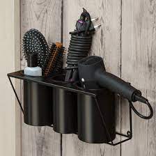 Great savings & free delivery / collection on many items. Amazon Com Jackcubedesign Hair Dryer Holder Hair Styling Product Care Tool Organizer Bath Supplies Accessories Tray Stand Storage Bathroom Steel Hair Dryer Holder Black Mk470b Health Personal Care
