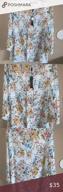 Rose Olive Multi Floral Blouse Size 2x Nwt In 2020 Women Floral Blouse Floral Blouse Clothes Design