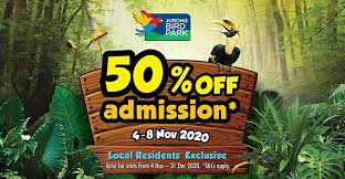 Jurong bird park is filled with birds from all over the world. Jurong Bird Park Enjoy 50 Off Admission Tickets For Visits Till 31 Dec When You Buy Your Tickets By 8 Nov 2020