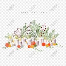 Christmas Green Leaves Candle Fruit Decoration Sen Series Hand D Png Image Picture Free Download 611590038 Lovepik Com
