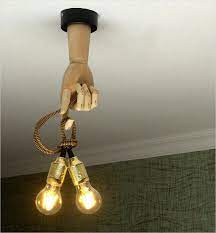 Ceiling Wooden Lighting Transformer Lamp Wooden Hand Etsy Wooden Light Wooden Hand Boho Decor