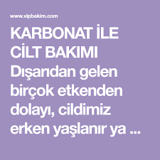Karbonat Ile Cilt Bakimi Www Vipbakim Com