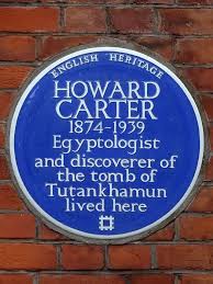 Howard Carter Blue Plaque Plaque Kensington And Chelsea Commemorative Plaque
