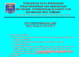 Bahasa indonesia 120 menit : Tata Tertib Pengawas Usbn Tahun Pelajaran 2018 2019