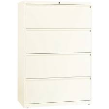 Product titlehirsh 17647 42 w 4 drawer lateral file cabinet, charcoal, letter. Hirsh 36 In Wide Hl10000 Series Metal 4 Drawer Lateral File Cabinet Off White 20660