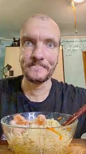 Dude Eating Ramen Out of Beard