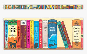 I even took pictures of my anchor chart and put them on my classroom walls. Tcry1520 Bookshelf Of The Classics Border Trim Image Bulletin Board Bookshelf Classroom Display Hd Png Download Transparent Png Image Pngitem